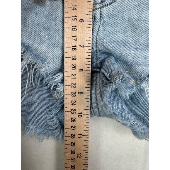 Buckle BKE Payton boho distressed low rise denim shorts sz 25 - Picture 5 of 8